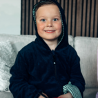 Kids Bathrobe Navy/green  98/104