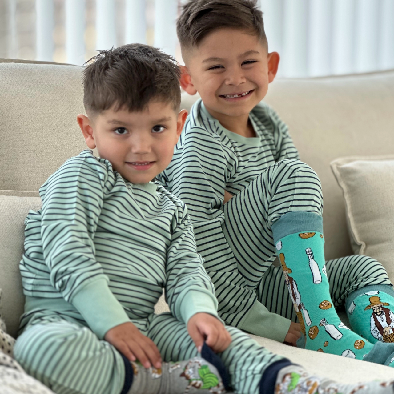 Two piece pyjamas Green/navy str  74/80