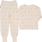 Pyjamas tvådelad Bambu Klöver Beige