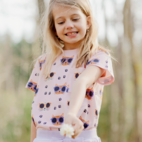 T-shirt Bambu Cool Cats Rosa