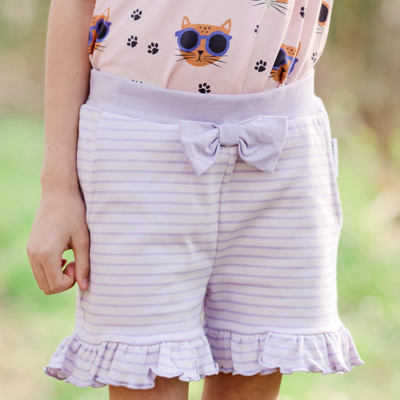 Shorts Purple str  122/128