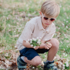 Linen shorts Navy  146/152