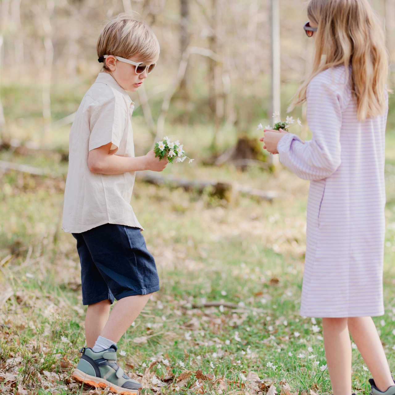 Linen shorts Navy  146/152