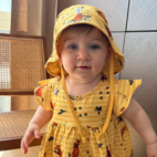 Mimmi Lehmän ja Variksen Auringonhattu Keltainen 2-6Y