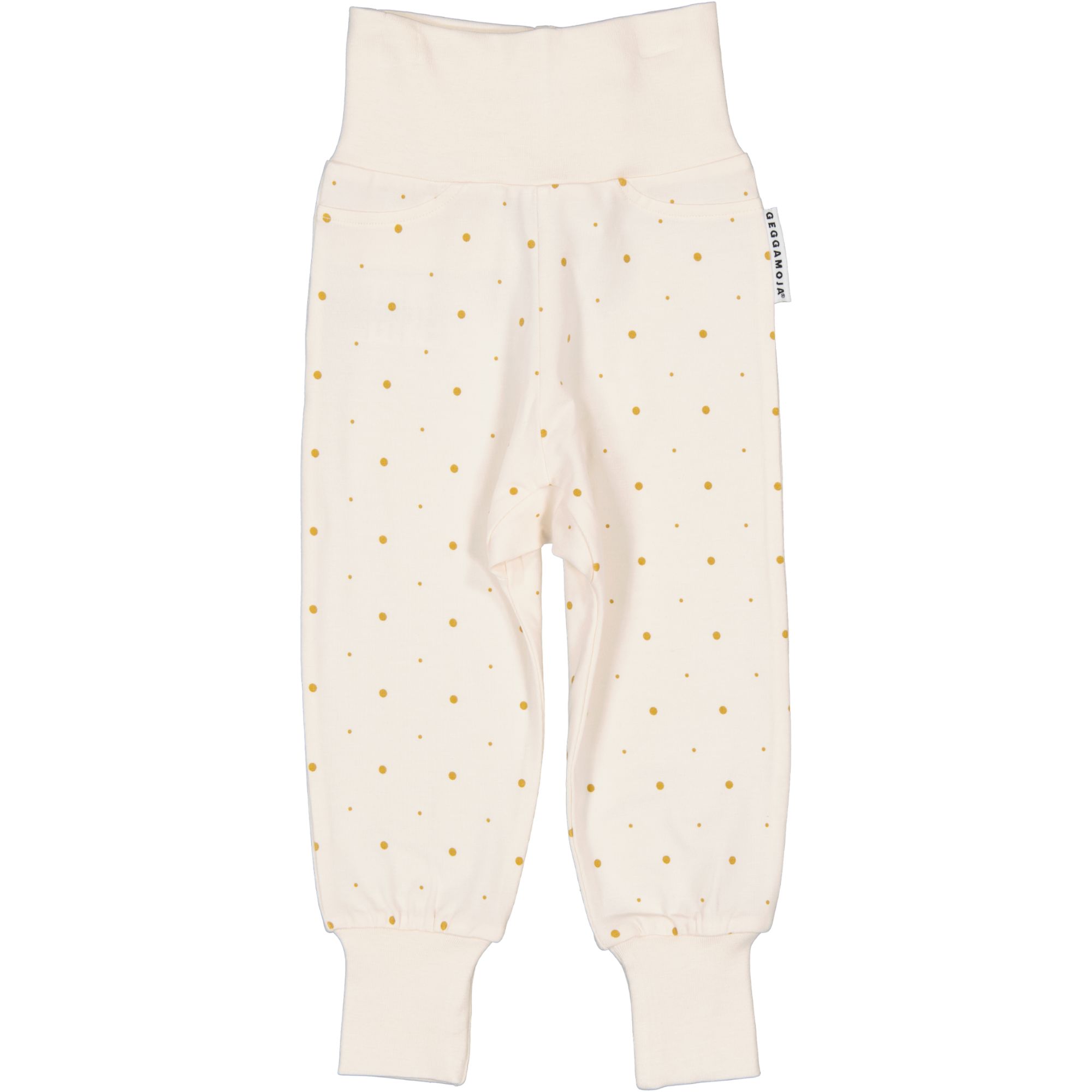 Bamboo baby pants Golden dots