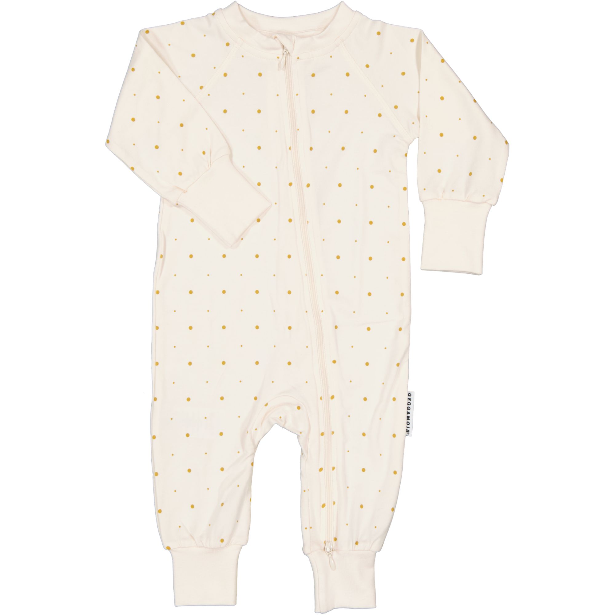 Bamboo two way zip pyjamas Golden dots