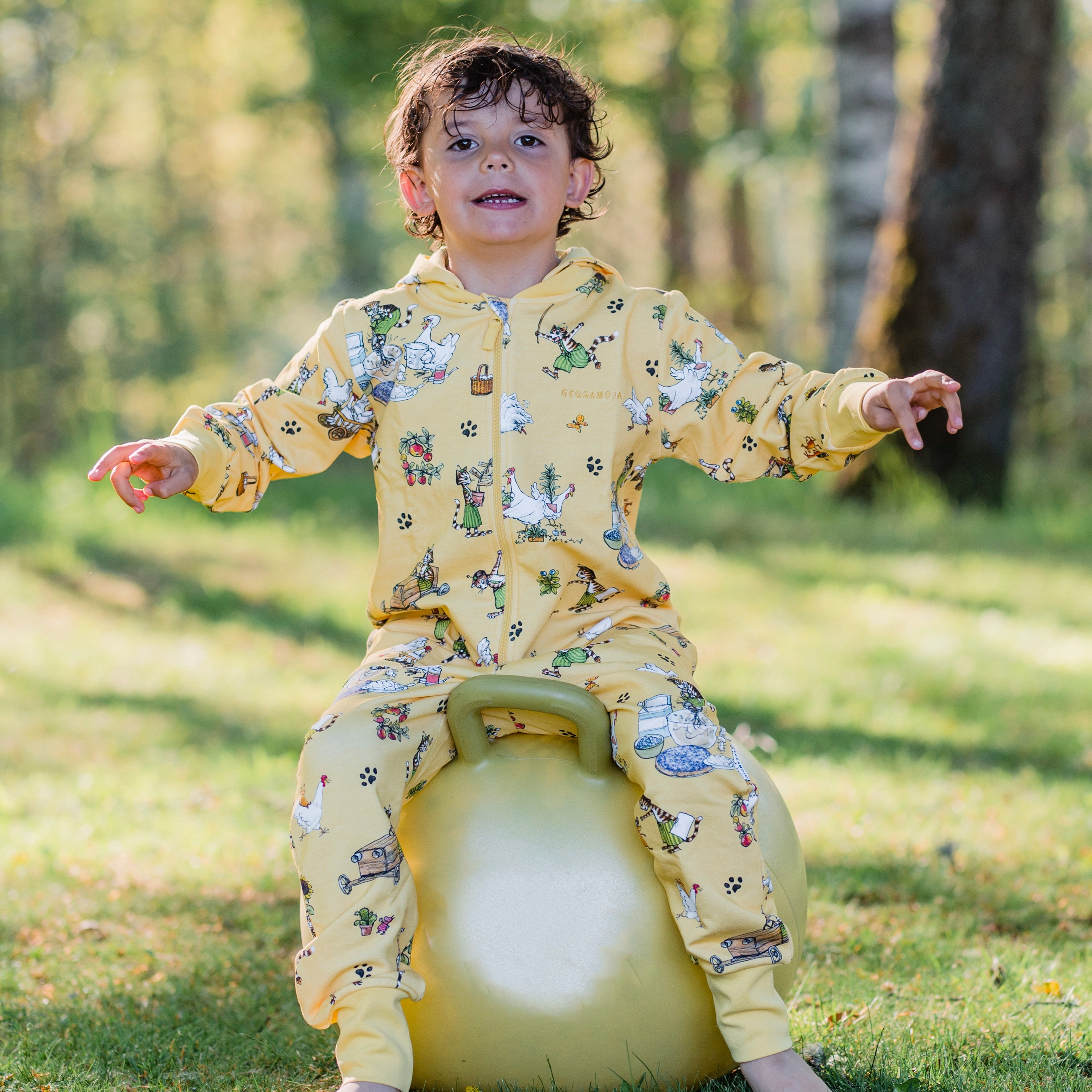 Pettson and Findus College suit Yellow