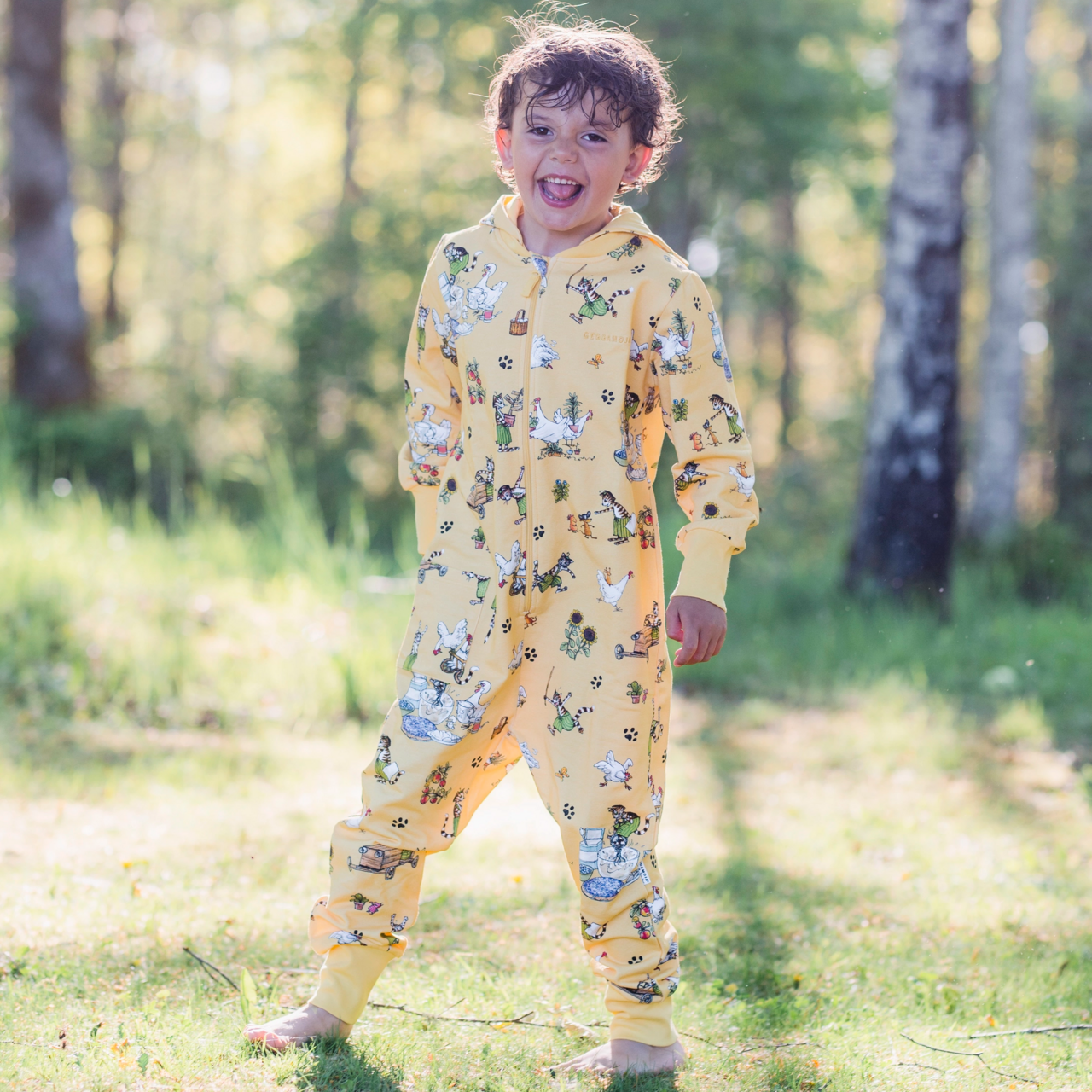 Pettson ja Findus Jumpsuit Kollane 74/80