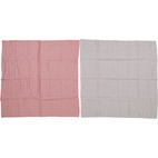 2-pack Muslin blankets Dust pink/grey