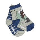 2-pack anti slip socks Grey forest  16-18