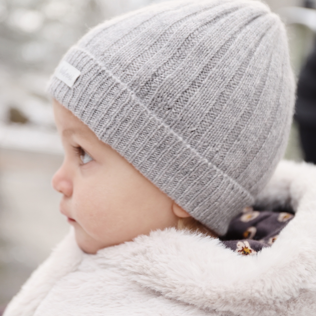 Kashmini Beanie Grey mel  4 year - Adult