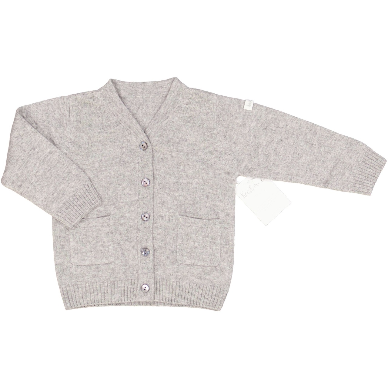 Cashmere Cardigan - harmaa