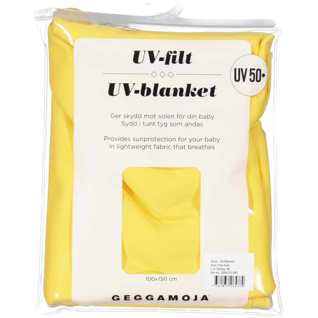 UV Blanket 50+  Yellow