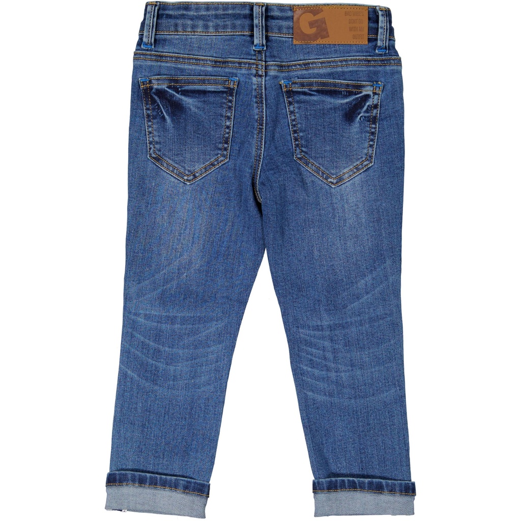 Unisex 5-ficks jeans Denimblå  74/80