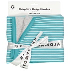 Baby blanket Classic D.Mint/white 43 One Size