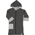 Bathrobe classic Teen Black/white  158/164