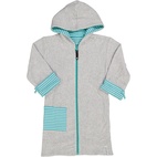 Bathrobe Classic D.Mint/white  74/80