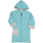 Bathrobe Classic D.Mint/white  74/80