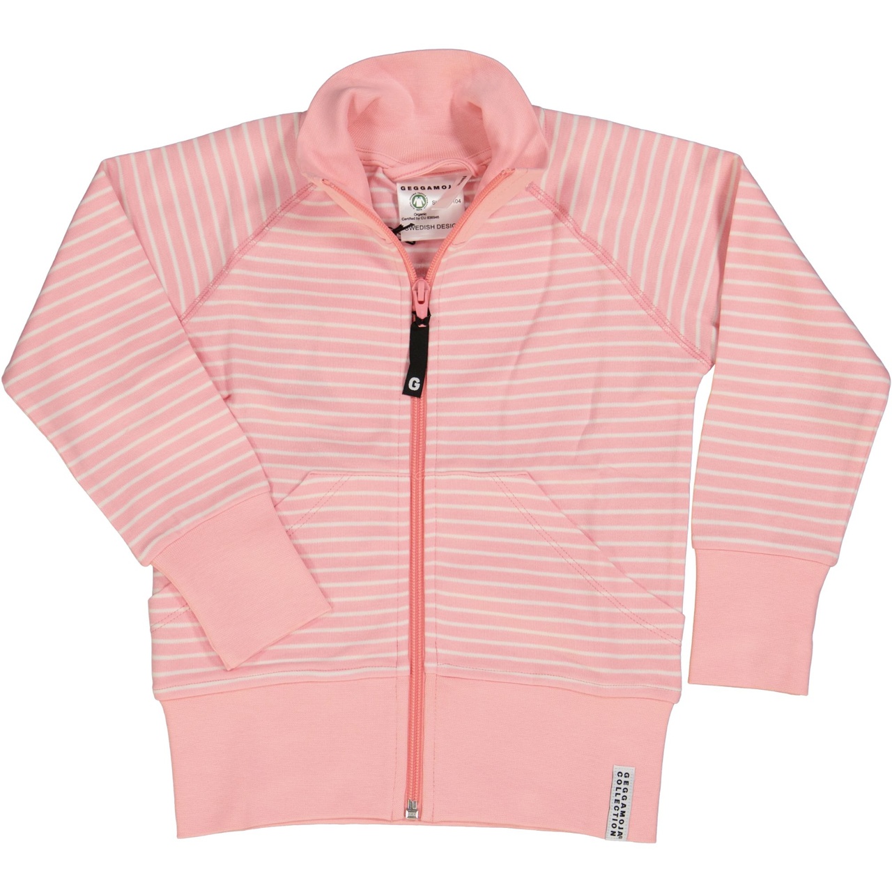 Classic Zipsweater Pink/white  170