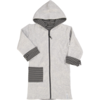 Bathrobe classic Teen Black/white  158/164