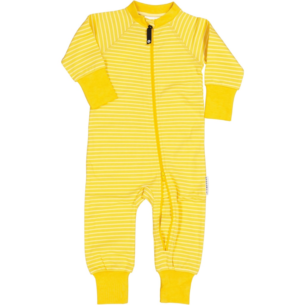 Tvåvägs-zip Pyjamas Mörkgul/gul 62/68