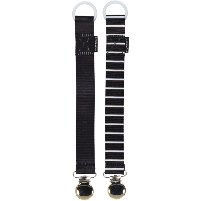 Pacifier holder 2-pack Black/White
