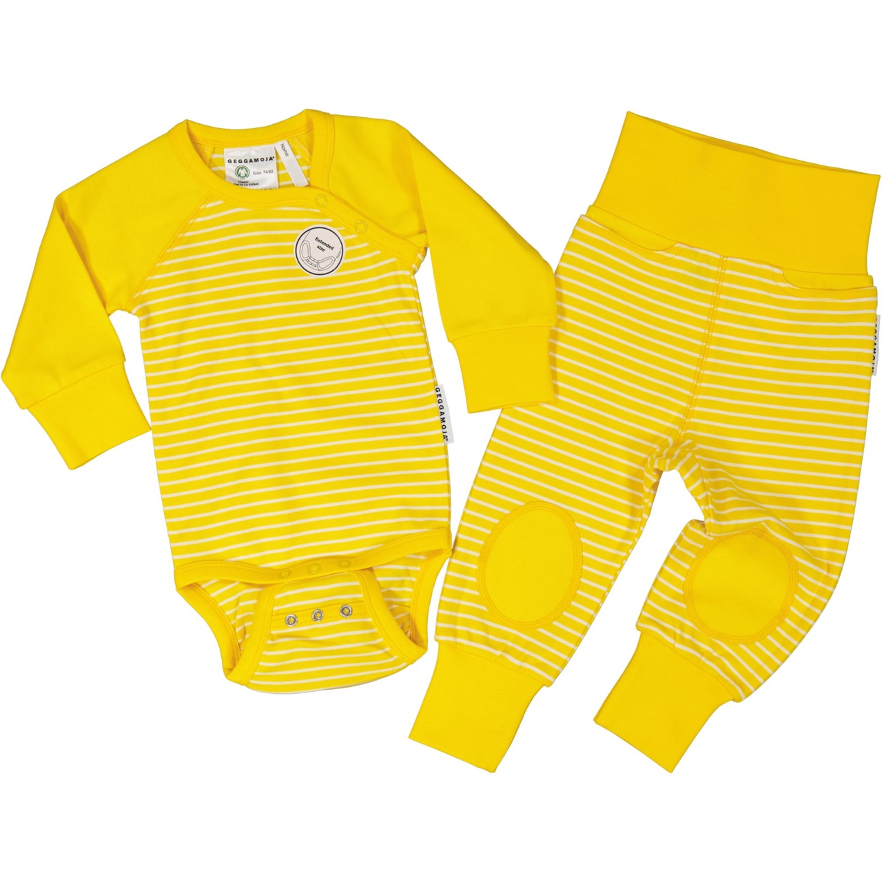 Baby trousers Yellow/white  98/104