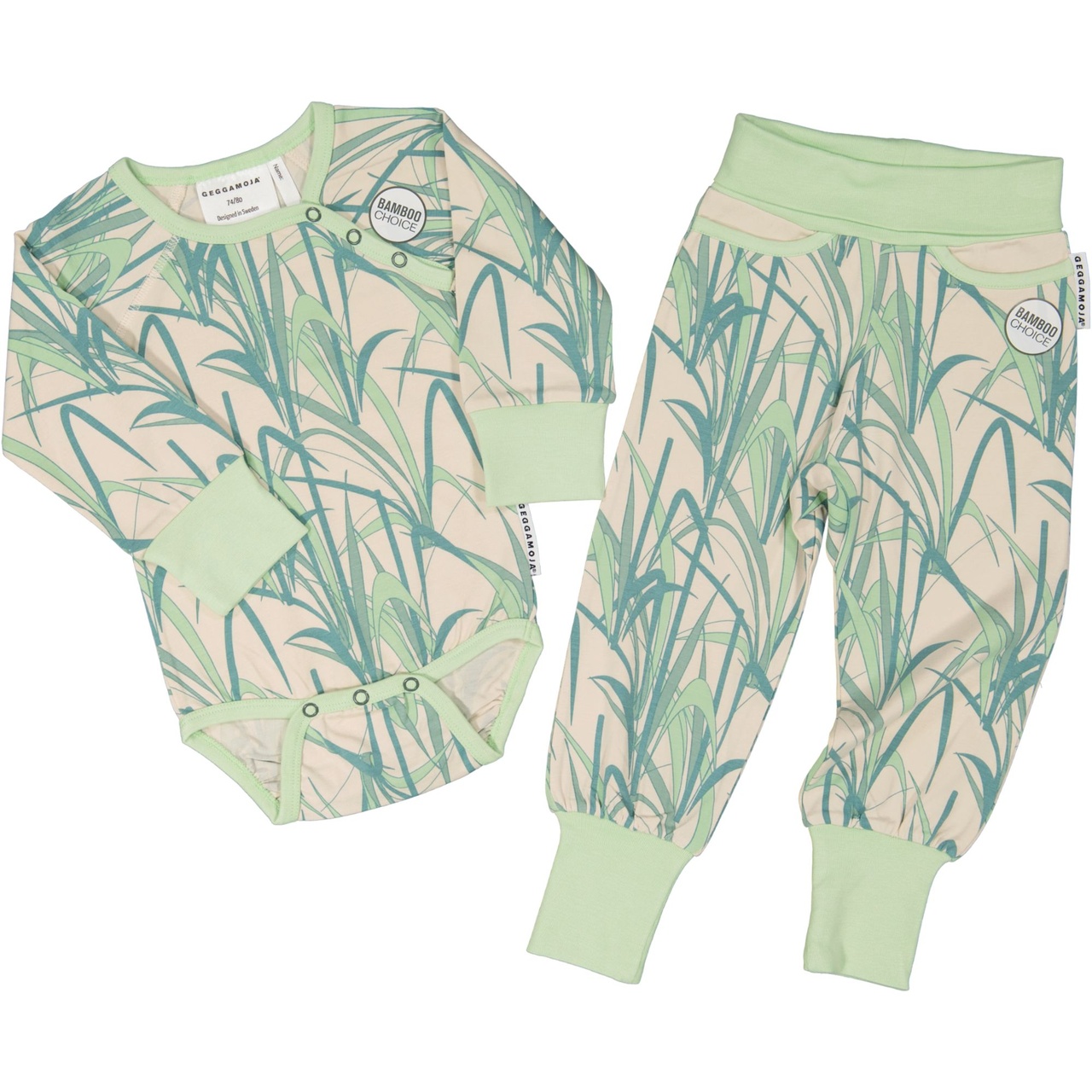 Bambu babybyxor Sjögräs 50/56