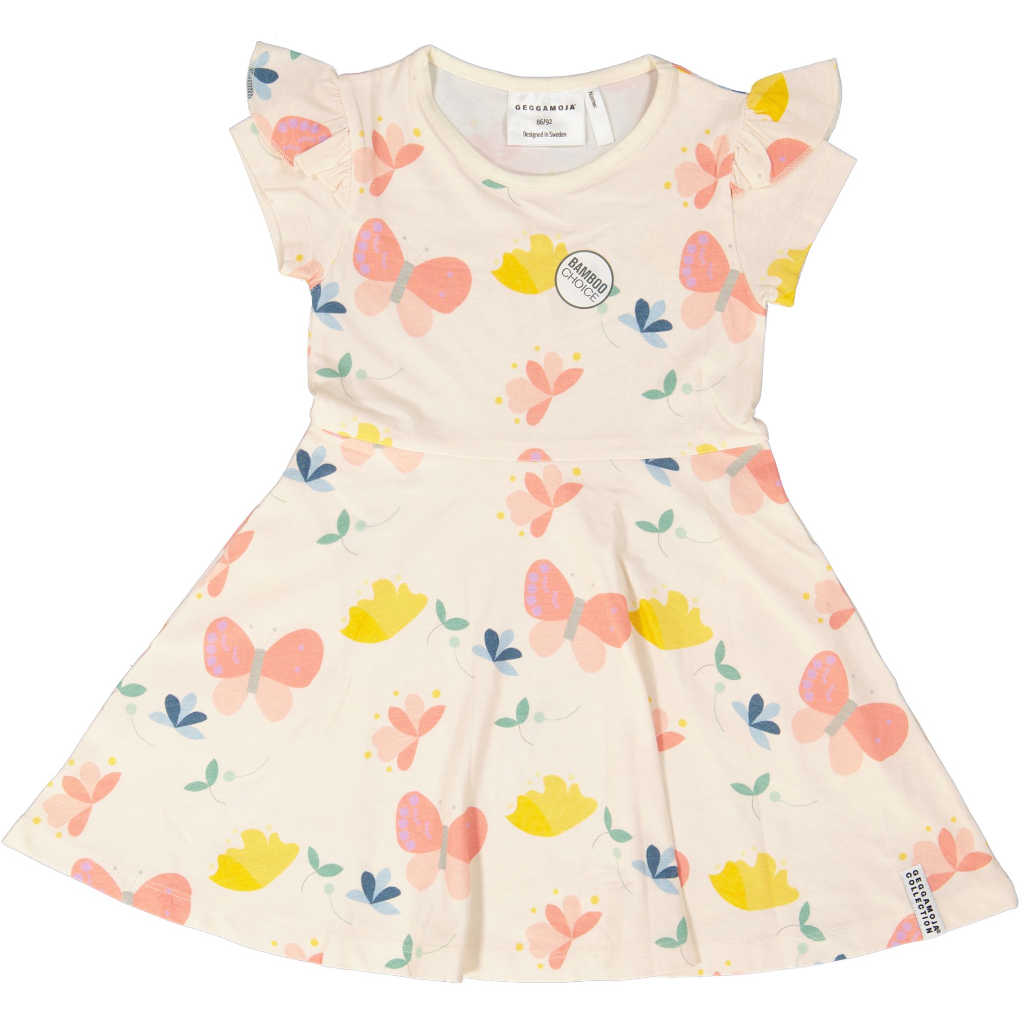 Bamboo Flared dress Butterfly 08