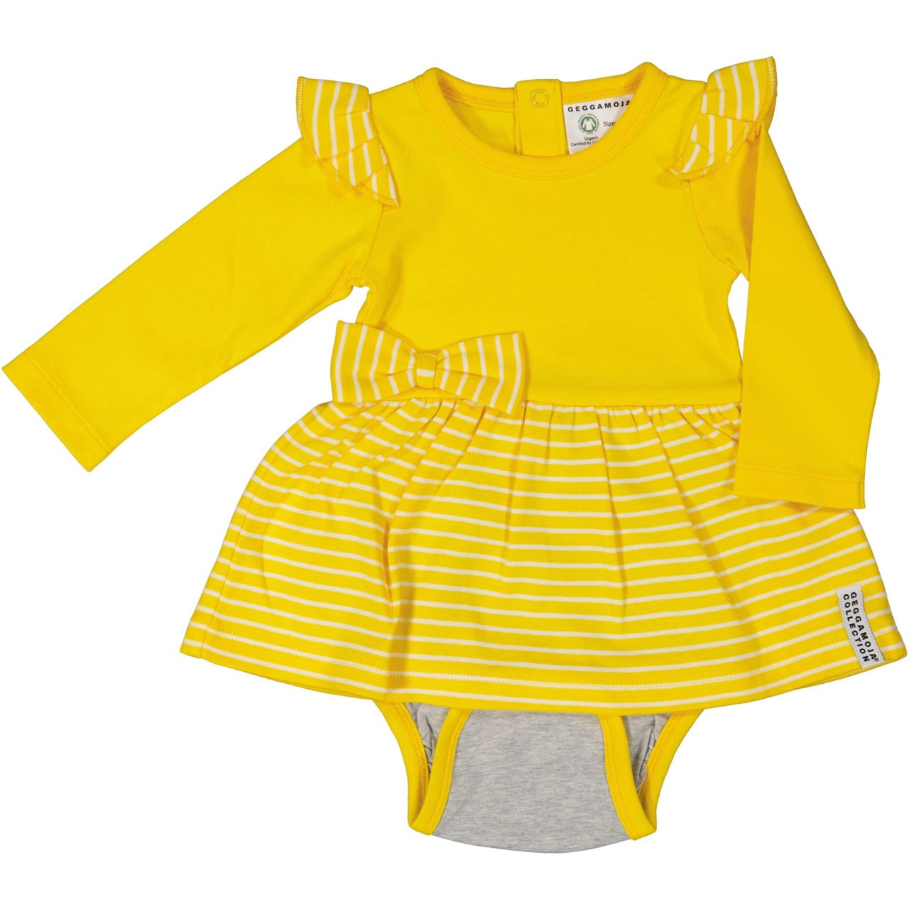 Body dress Yellow/white  62/68