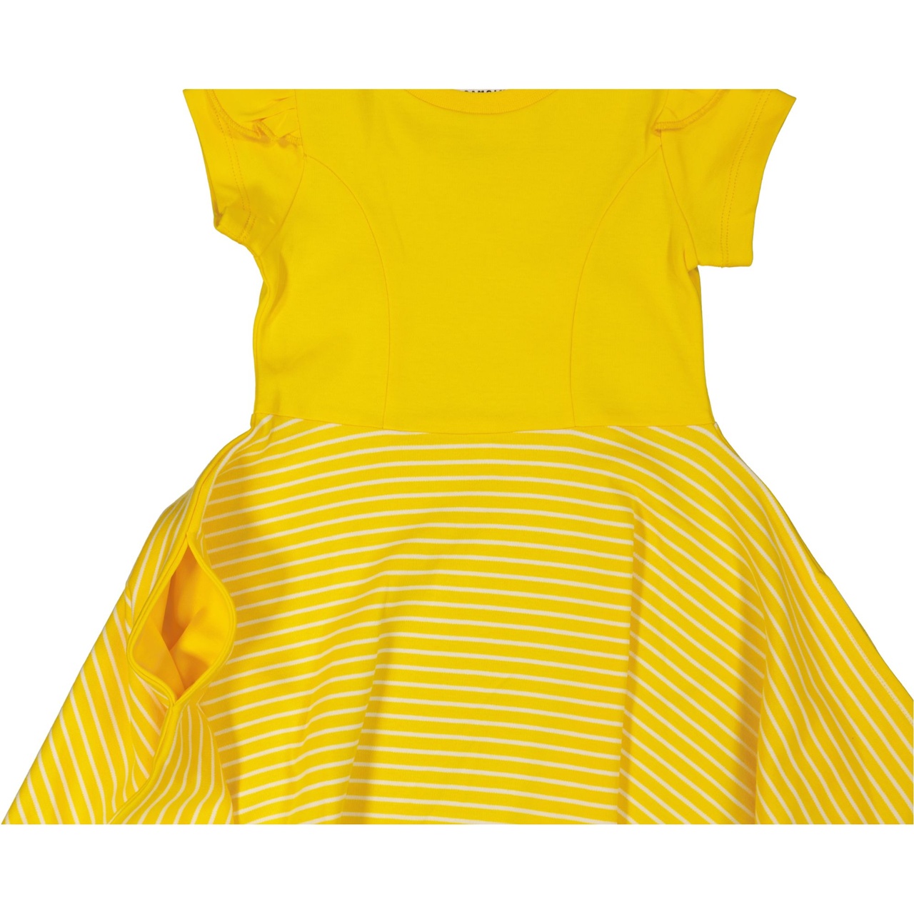 Flared dress Yellow/white 15