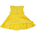 Summer flounce dress Yellow 04