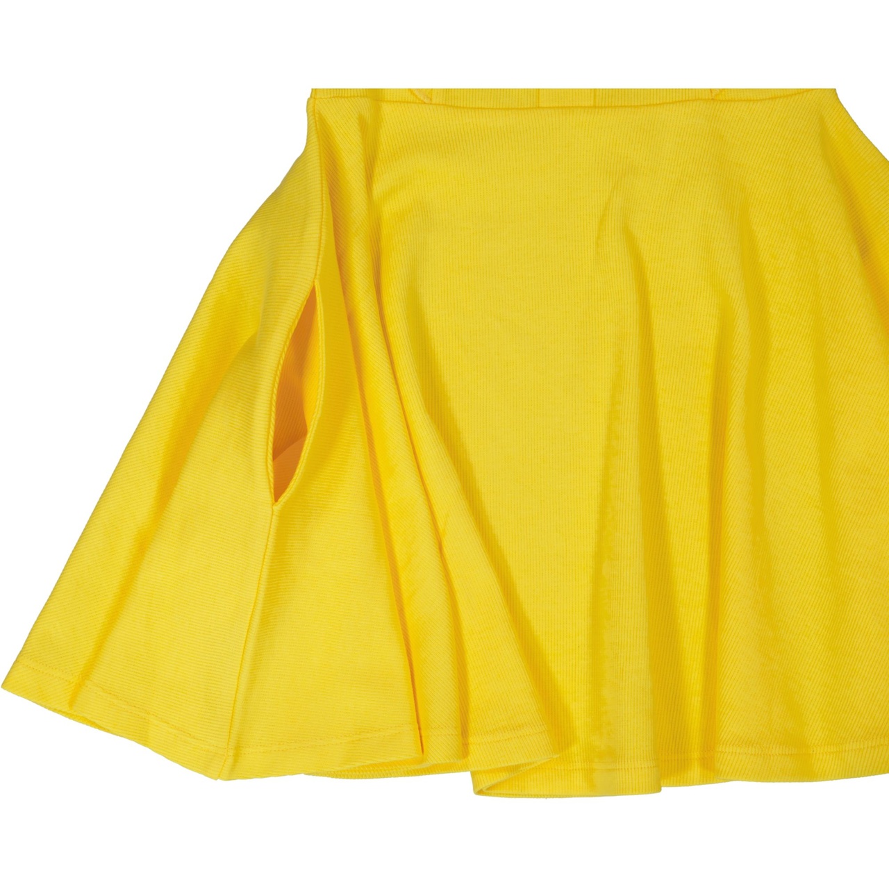 Summer flounce dress Yellow 04