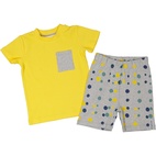 Two pcs summer pyjamas Yellow 04