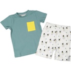 Two pcs summer pyjamas Petrol green  146/152