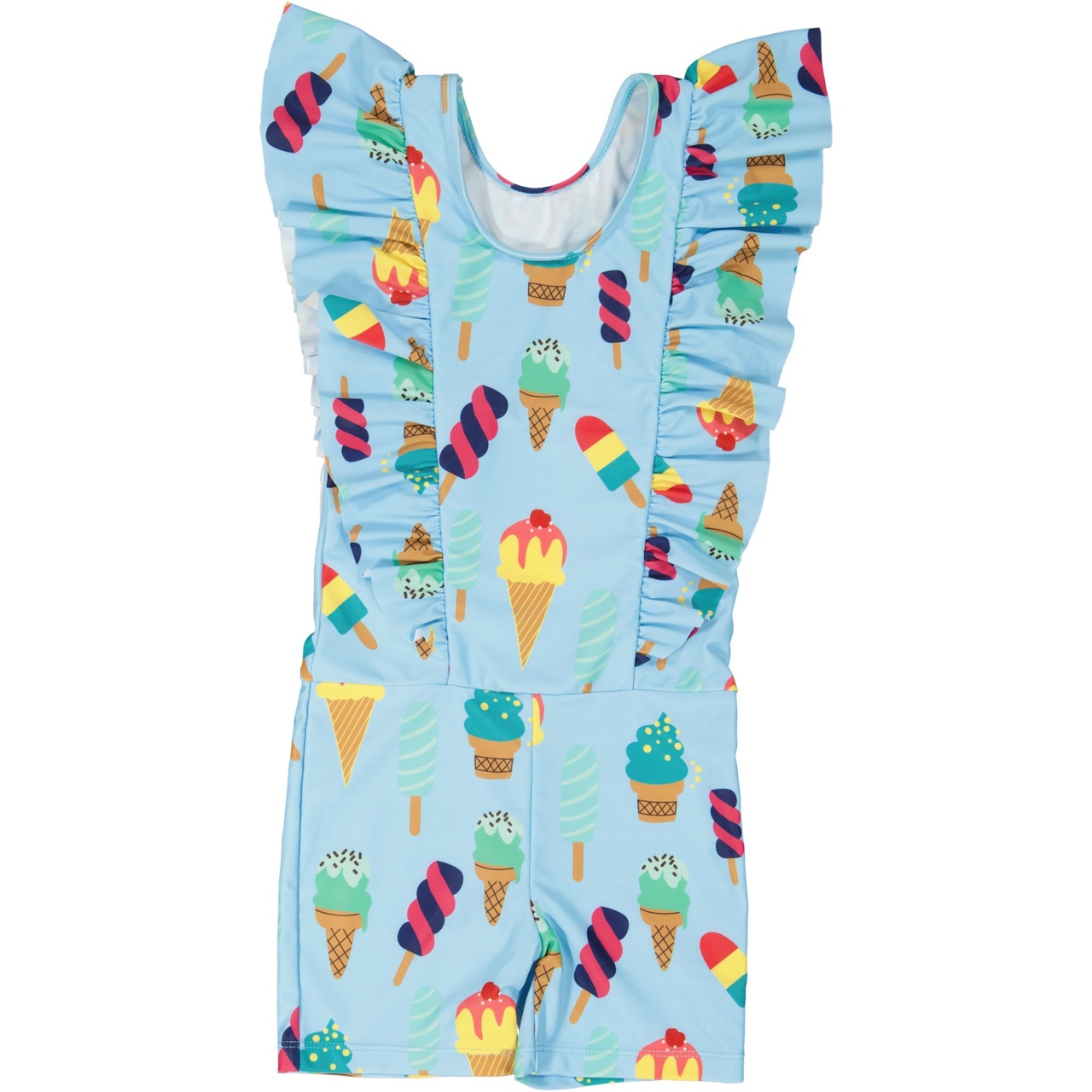 UV- Flounce suit Ice Cream  146/152