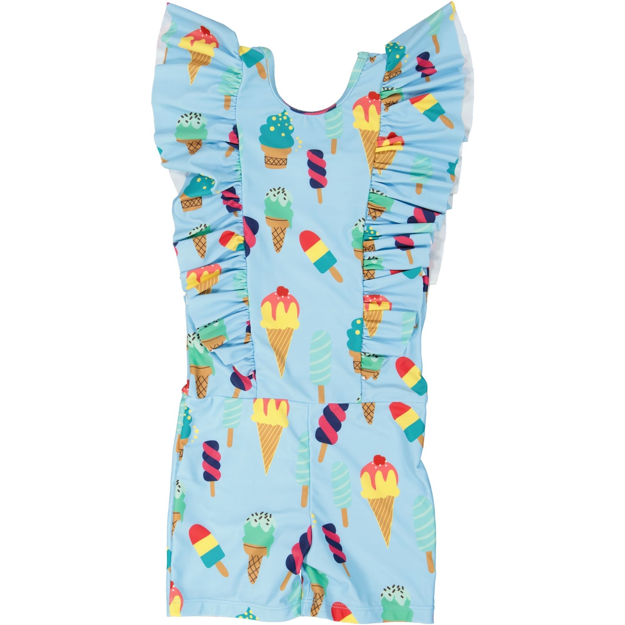 UV- Flounce suit Ice Cream  146/152