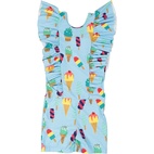 UV- Flounce suit Ice Cream  146/152
