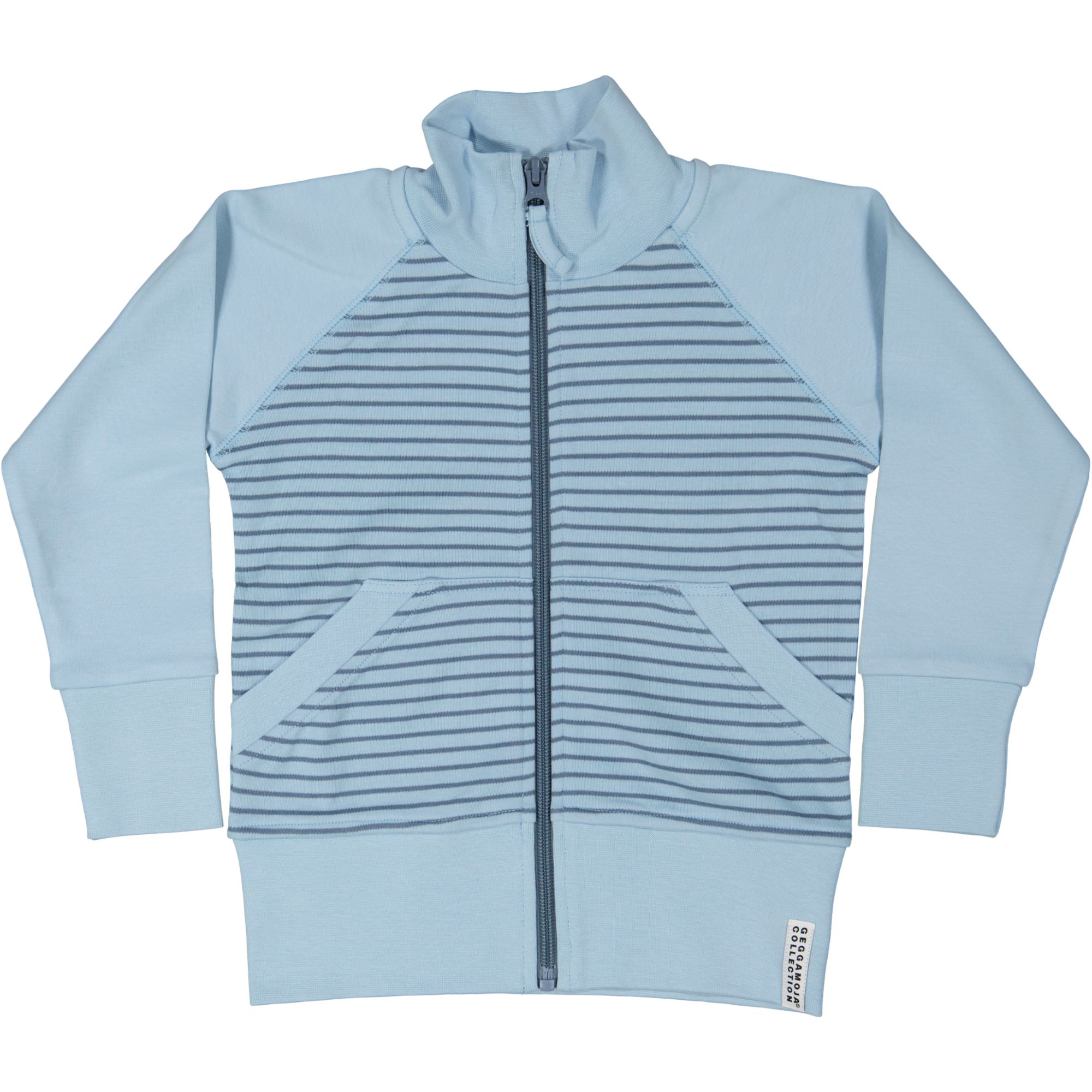Zip sweater L.blue/blue