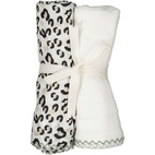 2-pack Muslin blankets White leo