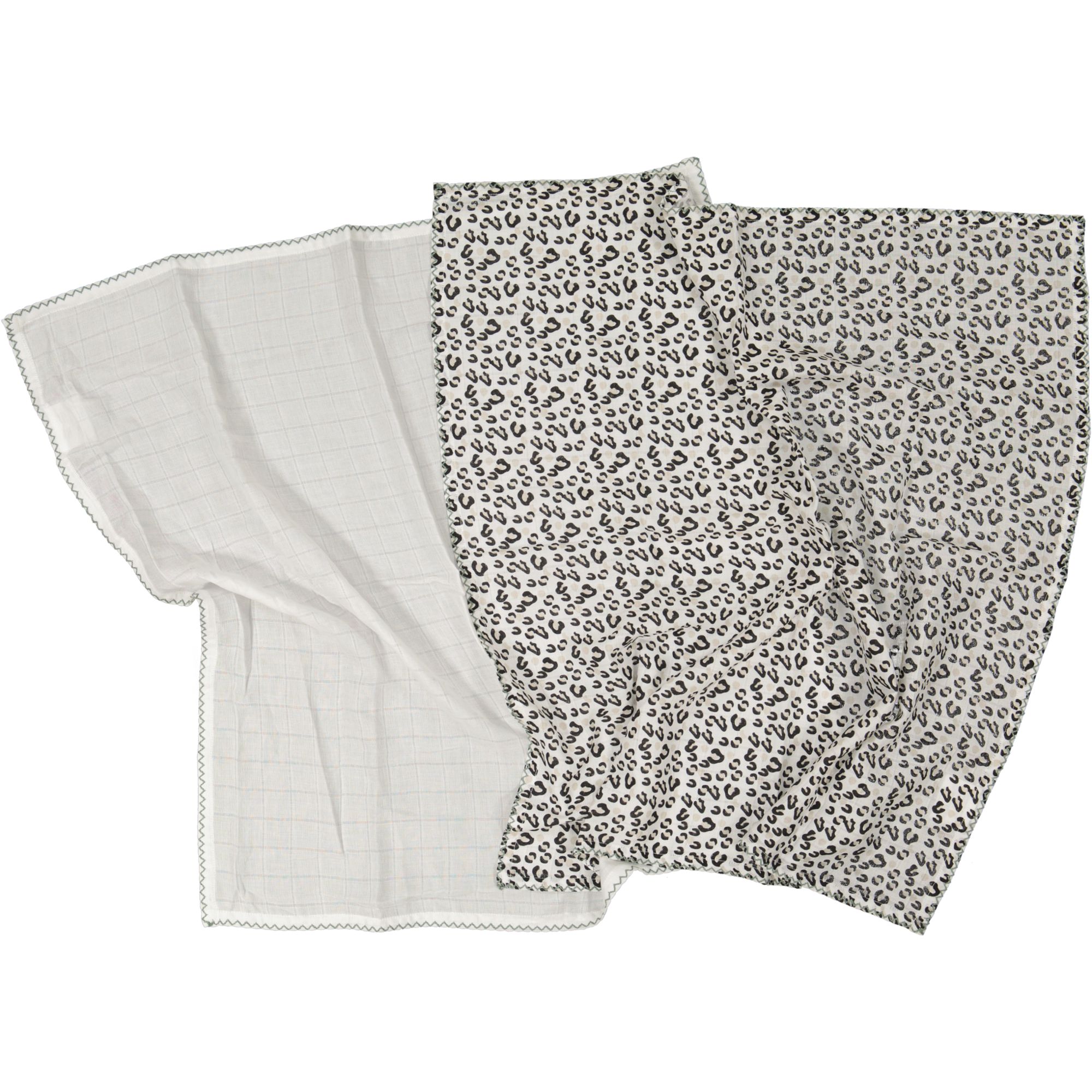 2-pack Muslin blankets Vit Leo