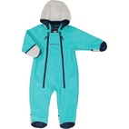 Windfleece overall Grey mel/turq