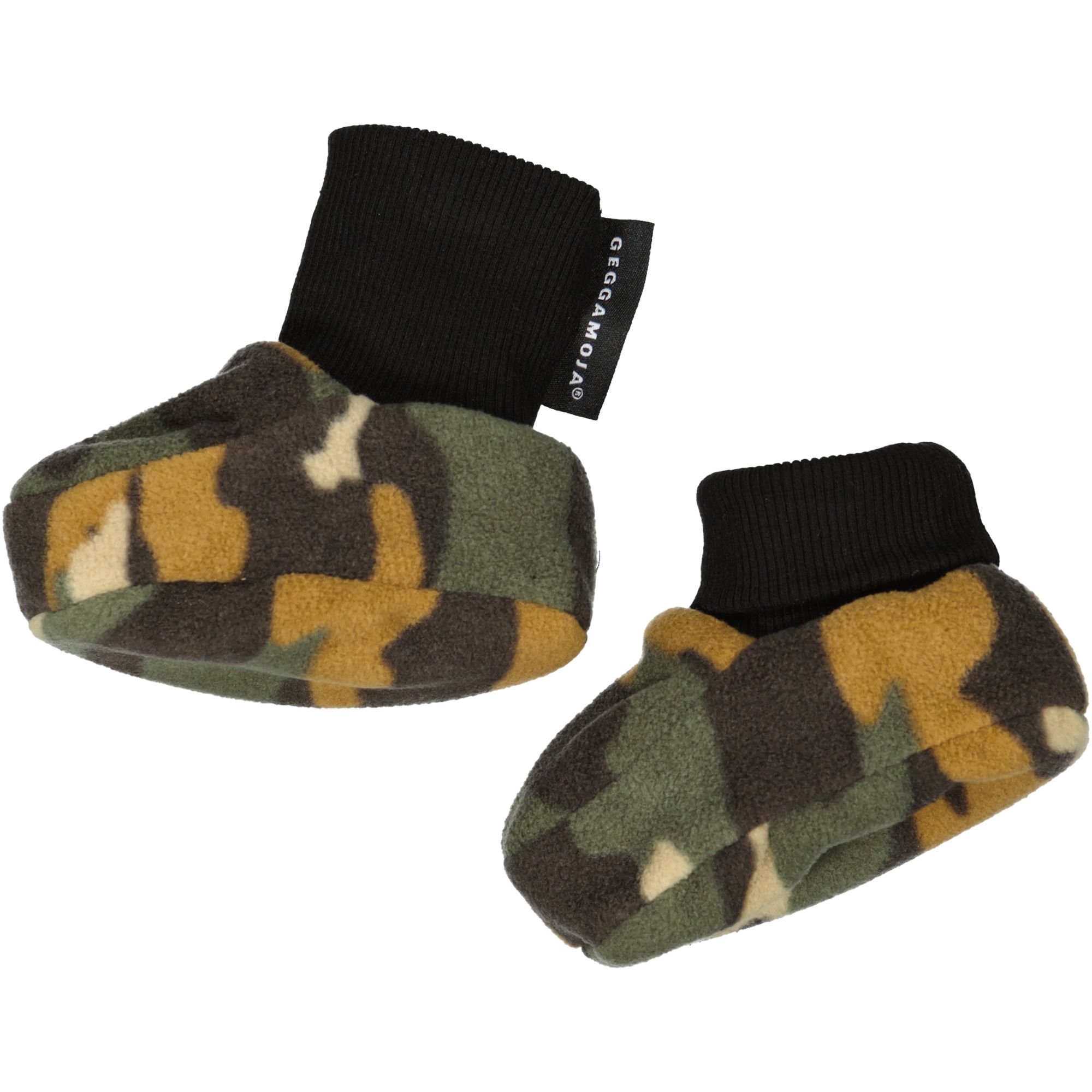 Fleece footie Green camo  One Size