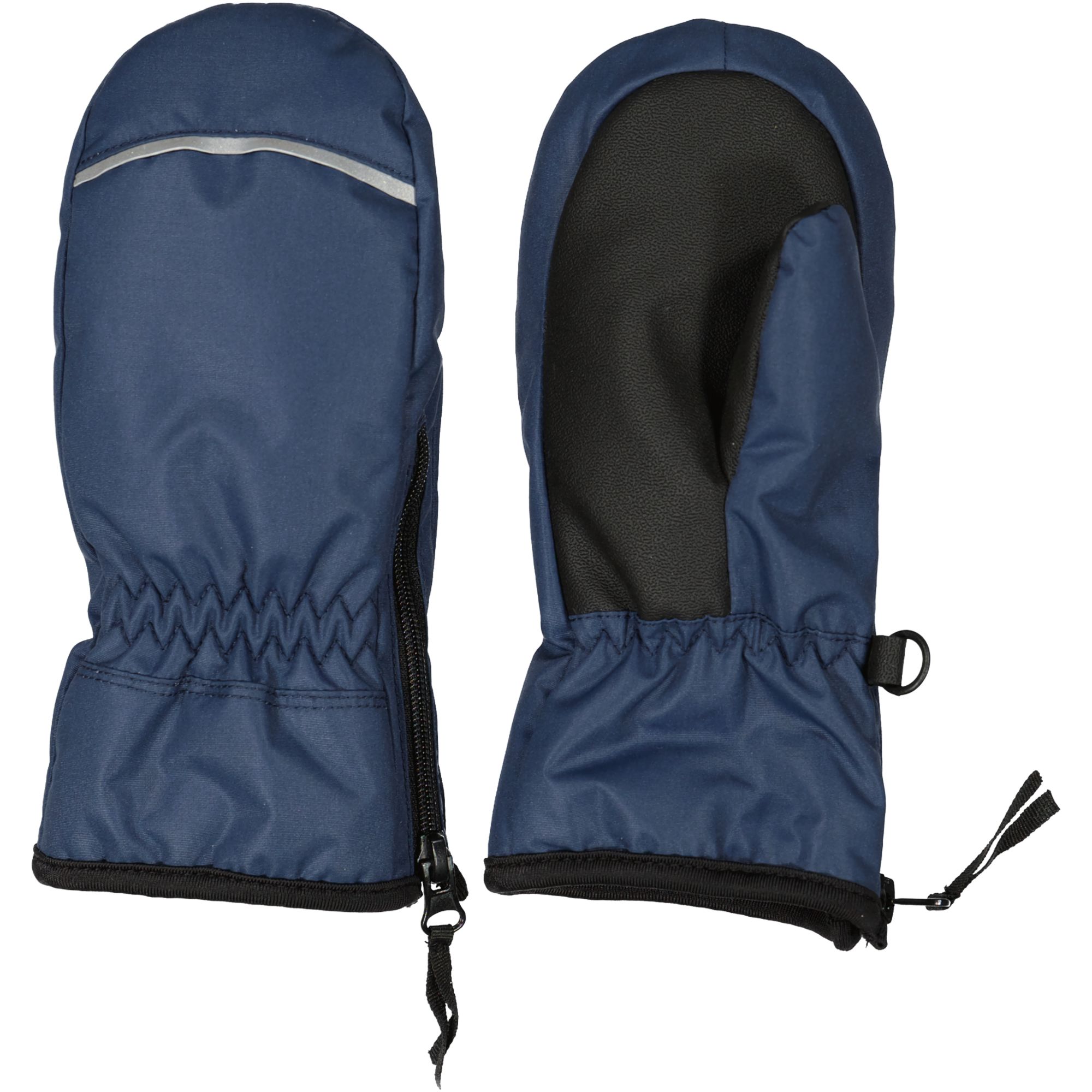 Winter zip mitten Navy