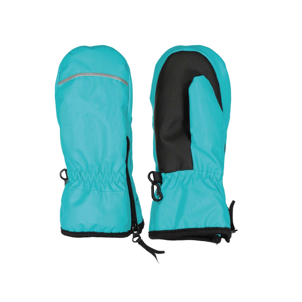 Winter zip mitten Turquoise  2-3 y