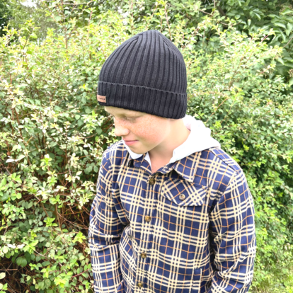 Hooded Shirt Blue checked