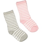 Sock Classic 2-pack Pink/white  13-15