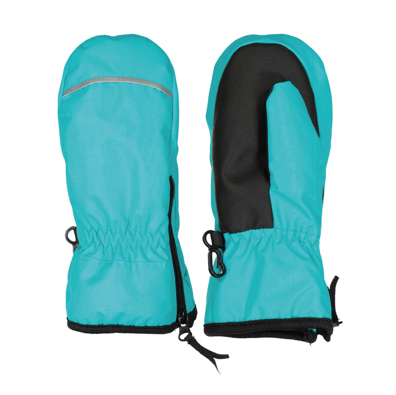Winter zip mitten Turquoise  2-3 y