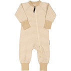 Pyjamas Bomullsribb Ribb Beige 98/104