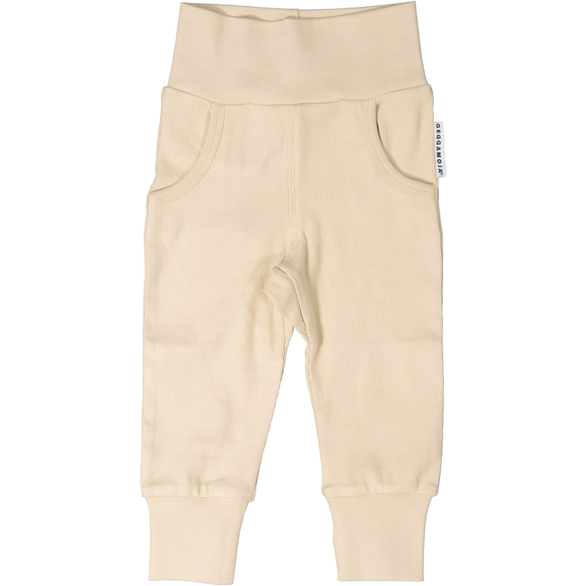 Babybyxor Bomullsribb Beige